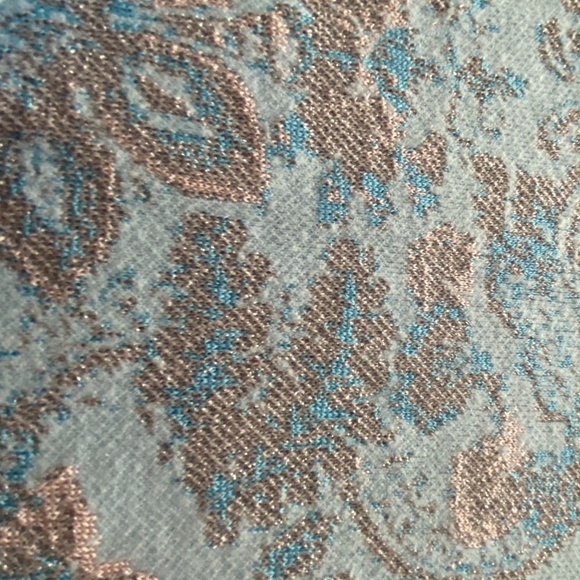 Anthropologie The Beatriz Mock-Neck Sweater Lurex Edition Blue Size XS - Picture 7 of 16